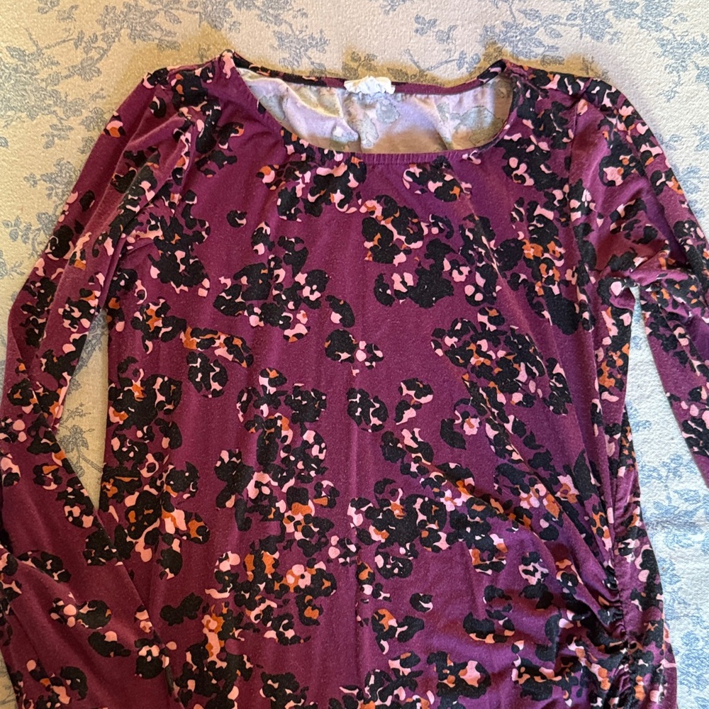 Seraphine Floral Long Sleeve Maternity Dress